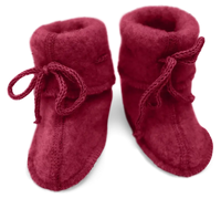 Slofjes wolfleece Jaspis rood