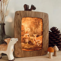 Kaartenlamp Luxe Eiken
