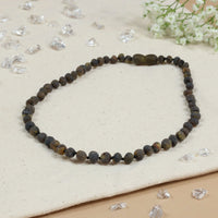 Barnsteen ketting dames green - unpolished