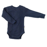 Romper lange mouw wol - navy