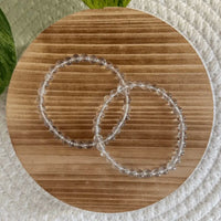 Bergkristal kogelarmband 6mm dames