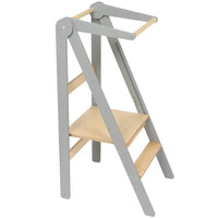 Houten opvouwbare leertoren - grijs