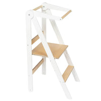 Houten opvouwbare leertoren - wit