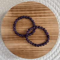 Amethist kogelarmband 6mm kind