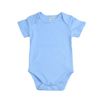 Romper Korte Mouw Extra Soft Lichtblauw – 100% Biologisch Katoen