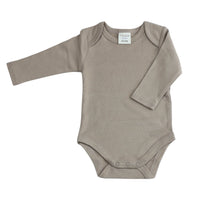 Romper Lange Mouw Extra Soft Sesam – 100% Biologisch Katoen