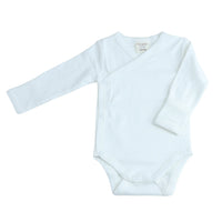 Wikkelromper Lange Mouw Extra Soft Wit – 100% Biologisch Katoen