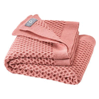Baby deken wol Honeycomb zacht roze