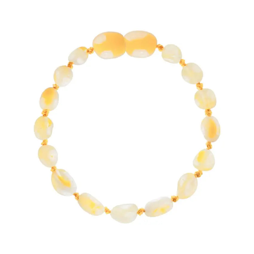Barnsteen armband kind milk