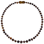 Barnsteen ketting baby/peuter green unpolished