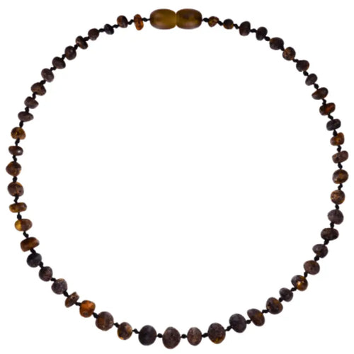 Barnsteen ketting baby/peuter green unpolished