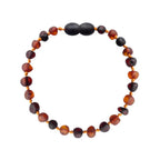 Barnsteen armband dames cognac – cherry – unpolished