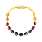 Barnsteen armband baby/peuter rainbow