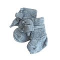 Striksokjes baby grijs