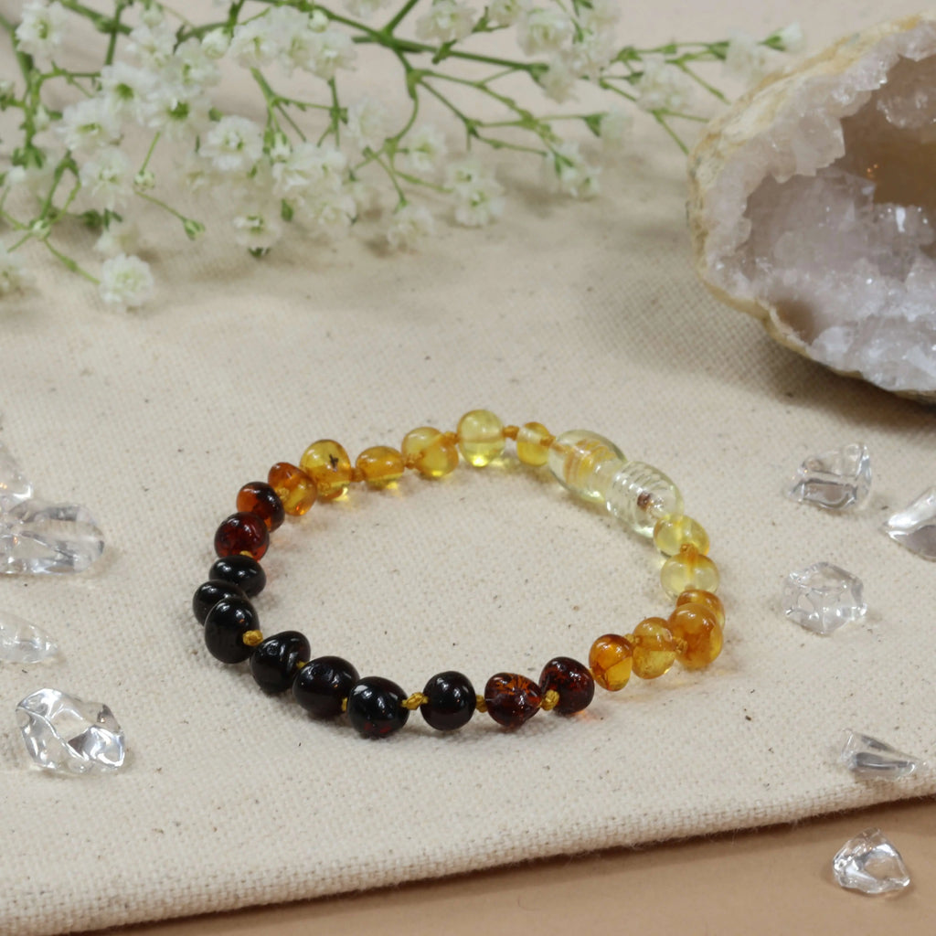 Barnsteen armband dames rainbow