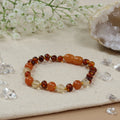 Barnsteen armband kind quartz, aventurijn