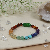 Barnsteen armband baby/peuter chakra