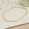 Barnsteen ketting kind lemon - rose quartz