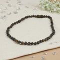 Barnsteen ketting baby/peuter green unpolished