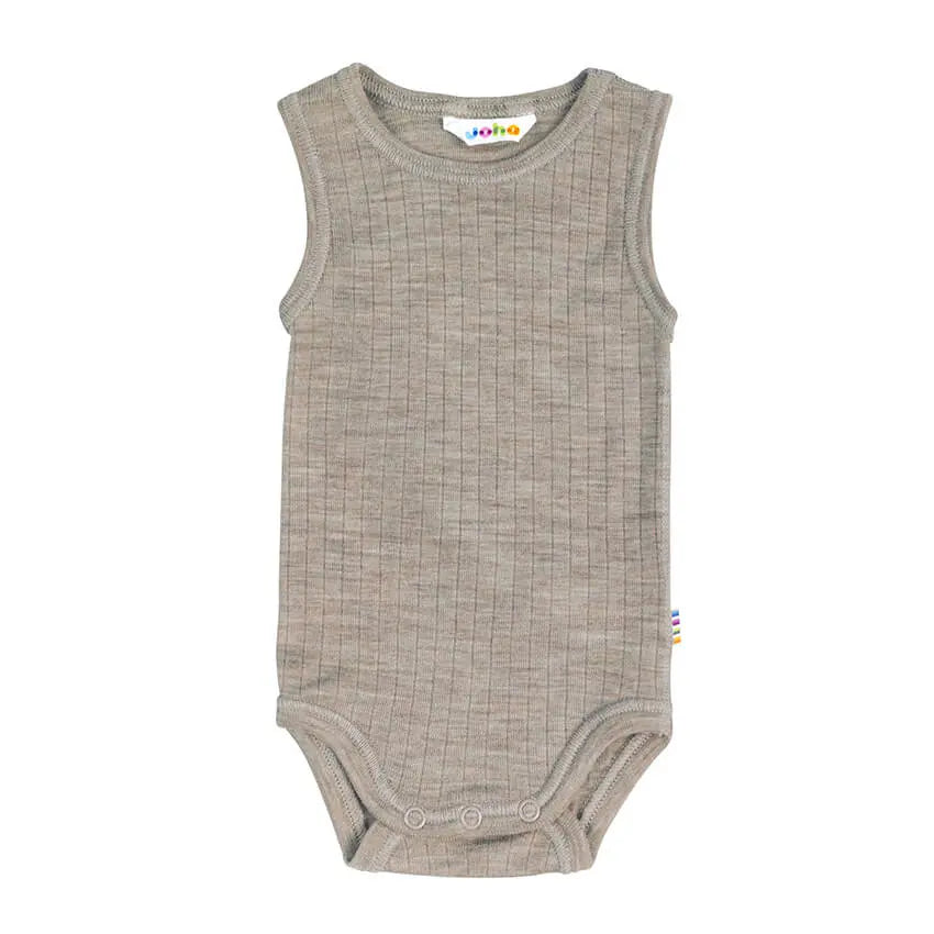 Romper mouwloos wol - sesam
