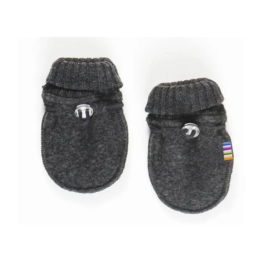 Baby wantjes wolfleece - antraciet