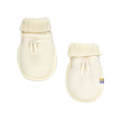 Baby wantjes wolfleece - ecru