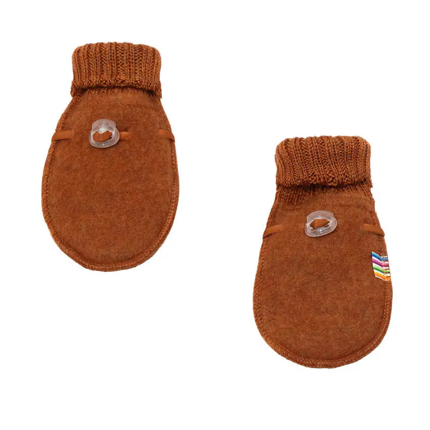 Baby wantjes wolfleece - Pumpkin (limited edition)