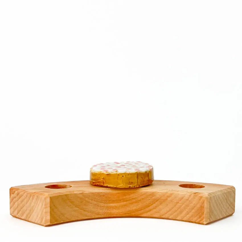 Beschuit met roze muisjes steker
