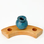 Blauw kraagvaasje steker