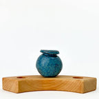 Blauw kraagvaasje steker