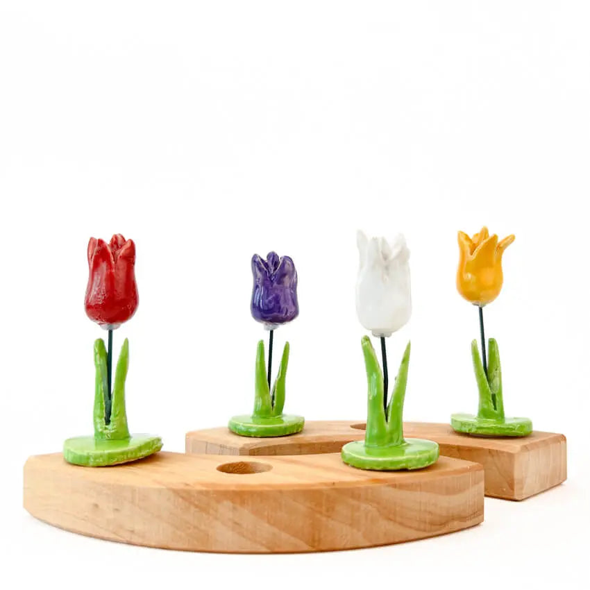 Gele tulp steker