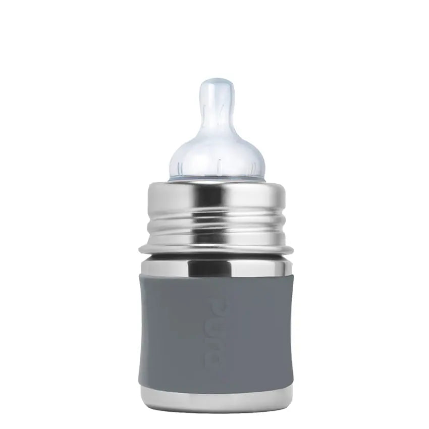 RVS speenfles 150ml grijs