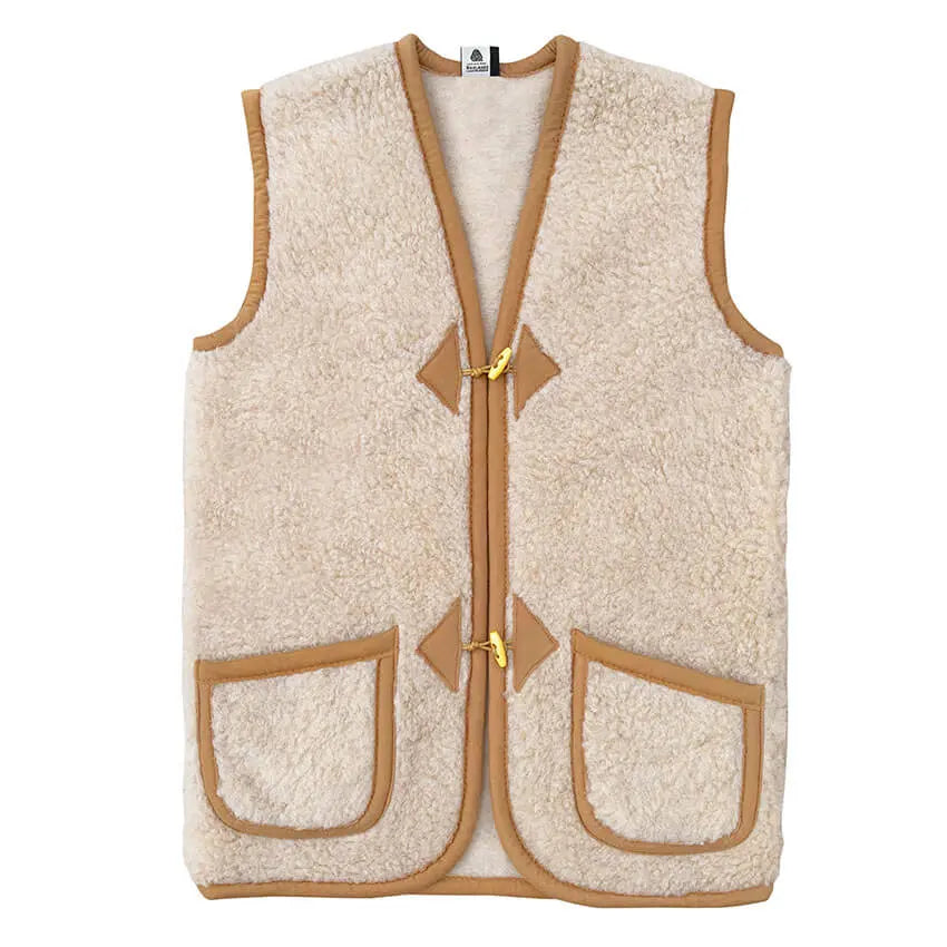 Bodywarmer dames van wol – Alpen Beige