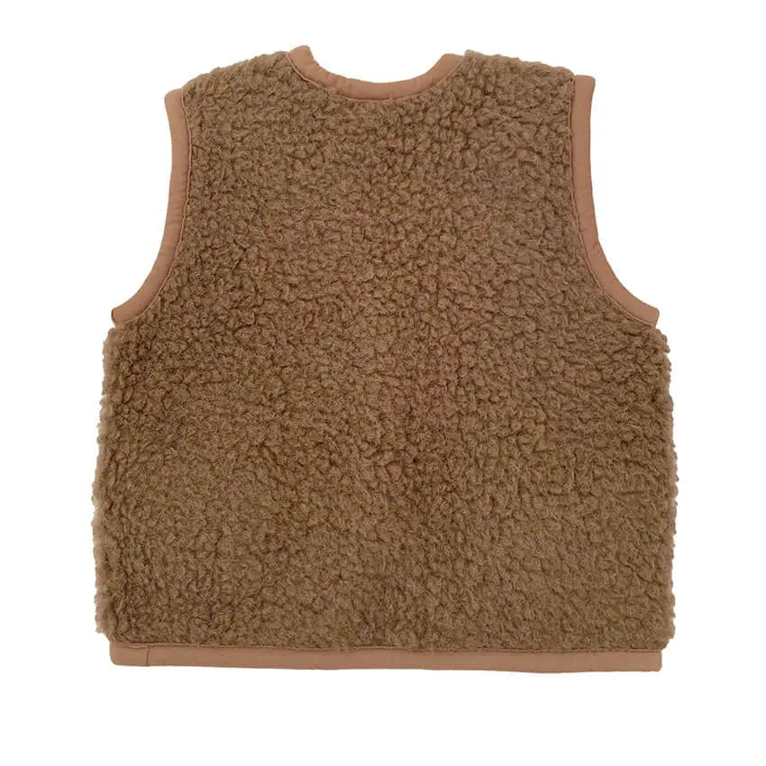 Bodywarmer kind van wol - Alpen junior Bark