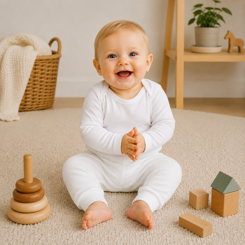 Babybroek Extra Soft Wit – 100% Biologisch Katoen
