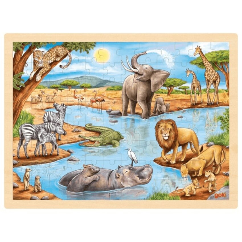 baby-natura-goki-houten-puzzel-afrika-savanne-dieren