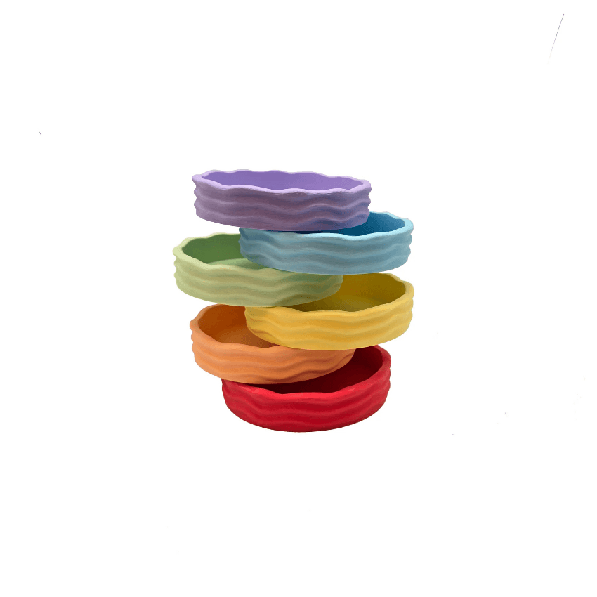 Wave regenboogbakjes set