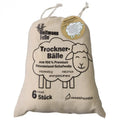 Drogerballen zuivere wol - 6 stuks
