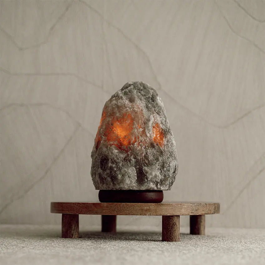 Himalaya zoutlamp 2-4 kg grijs