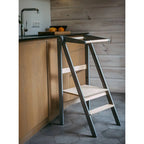 Houten opvouwbare leertoren - grijs