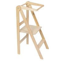 Houten opvouwbare leertoren - naturel