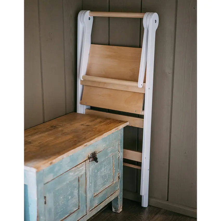 Houten opvouwbare leertoren - wit