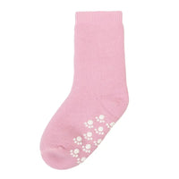 Wollen sokken met anti slip - Roze