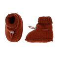 Baby slofjes wolfleece - Roest