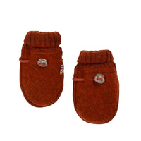 Baby wantjes wolfleece - Roest