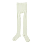 Wollen maillot / legging met voetjes Ecru