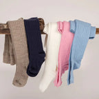 Wollen maillot / legging met voetjes Ecru