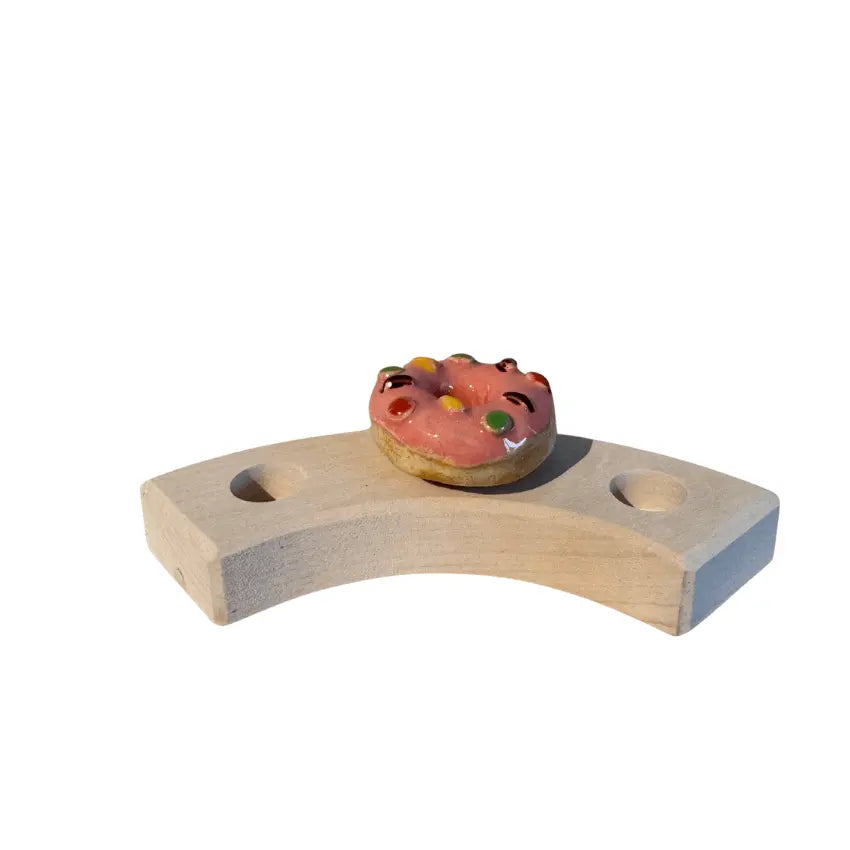 Donut roze steker