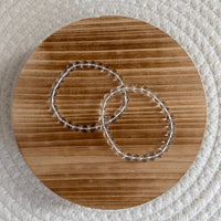 Bergkristal kogelarmband 6mm kind