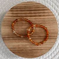 Carneool kogelarmband 6mm kind